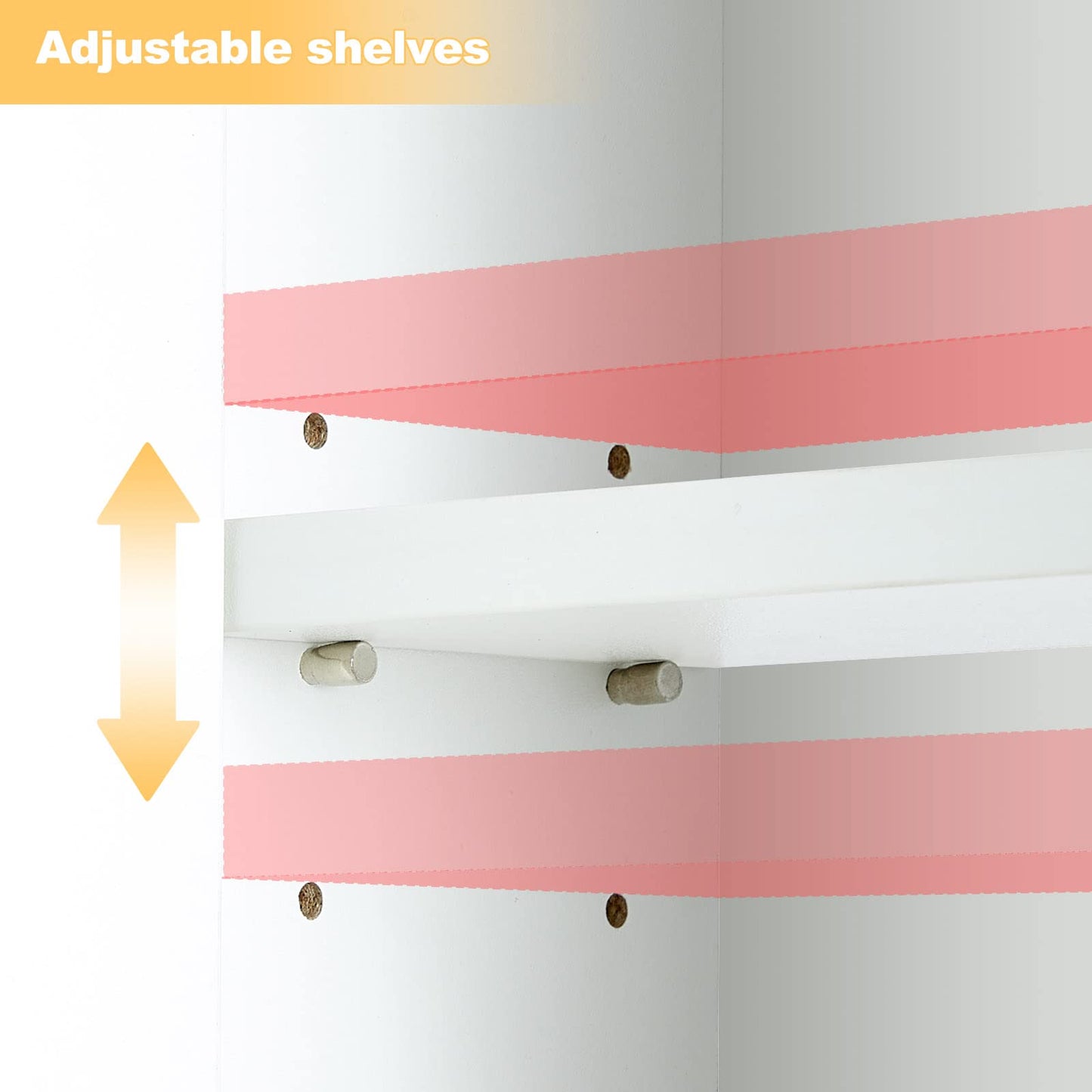 TUKAILAI Mirror Cabinet with LED Lighting, 6 Open Shelves and Adjustable Shelves, Bathroom Mirror with Touch Switch, Bathroom Mirror, Light Mirror, Wall Mirror, Bathroom Cabinet for Bathroom