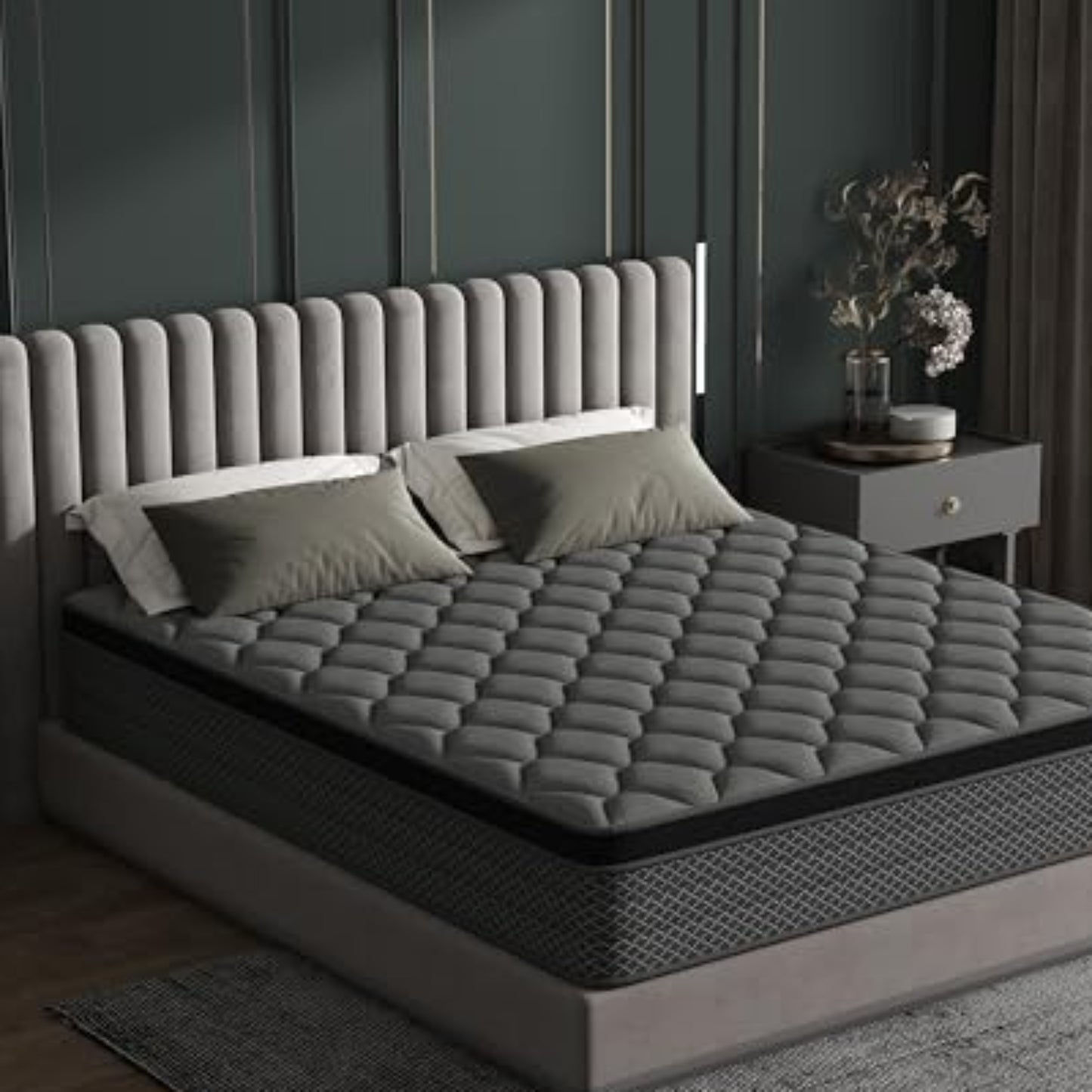 Mattress 140 x 200 cm Box Spring Bed Hardness H3, Suitable for Children and Adults, Oeko-Tex Certified, Ergonomic 7-Zone Mattress Height 20 cm