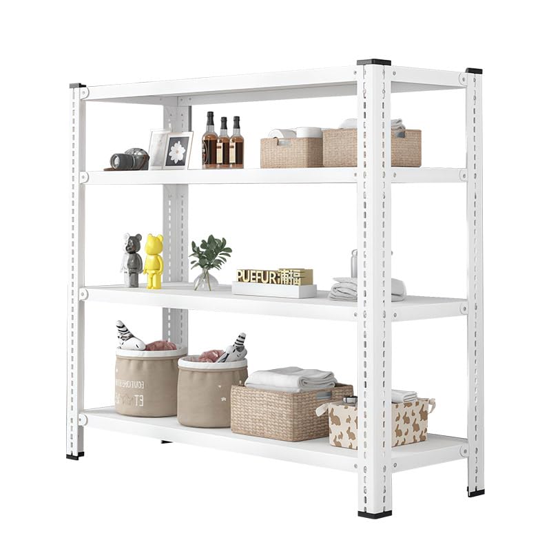 Screw Shelf Storage Rack Black 1080 kg Total Load 80 x 30 x 180 cm 6 Shelves (180 kg Base) Metal Stable