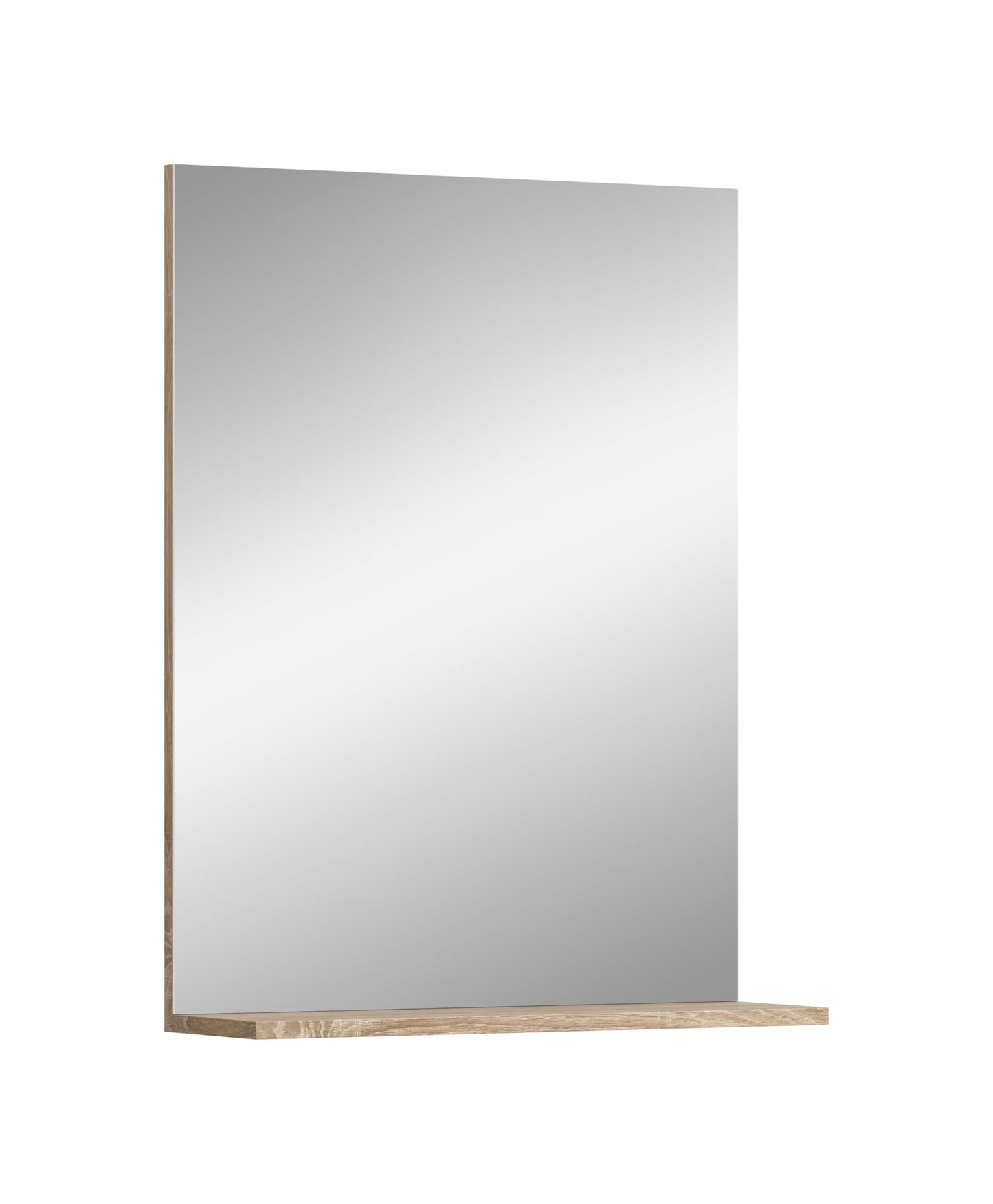 Badezimmer Scout X06B2723 Wall-Mounted Cupboard Wide Cabinet in Front White High Gloss Body Smoke Silver Nb. Approx. 74 x 79 x 24 cm