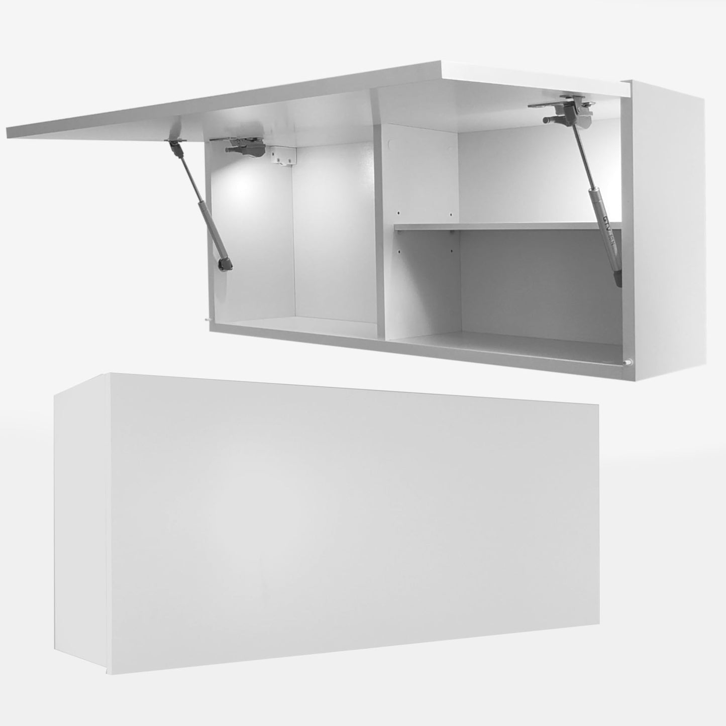 Laura Bathroom Cabinet Bathroom Furniture Folding Bathroom Wall Cabinet Telescopic Opening Matt White Dimensions 39 x 120 x 23 cm