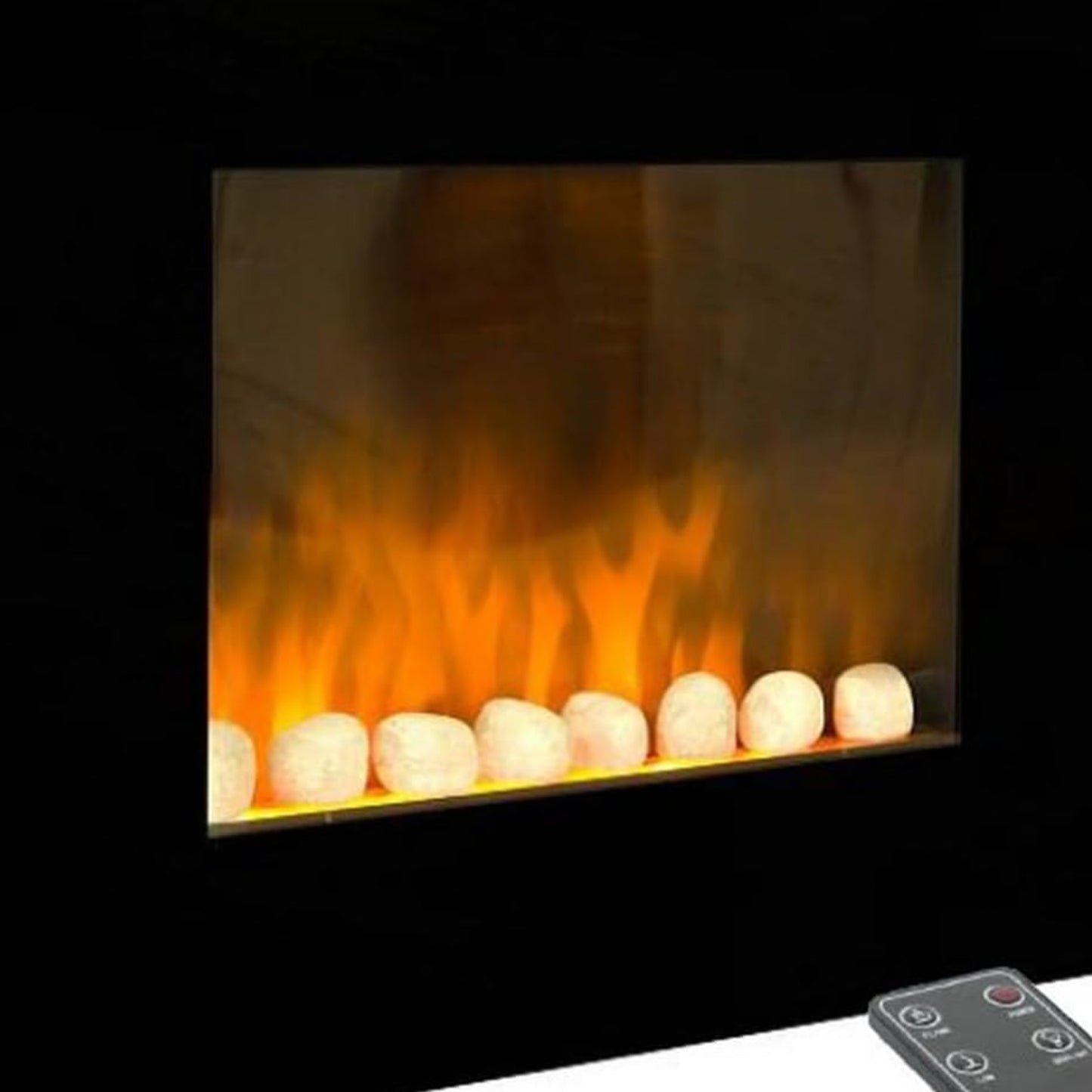 Chemin'Arte 039 Electric Fireplace/Black/ Style: Acier Noir (Black Steel)