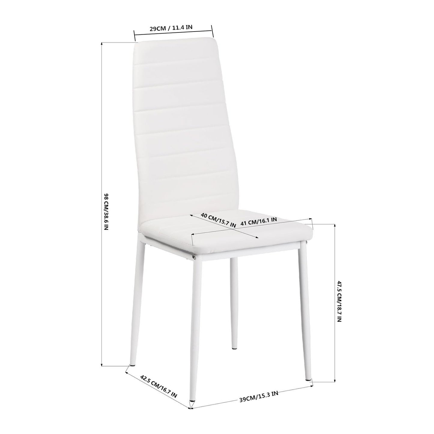 FURNITABLE Esstisch mit 4 Stühlen Esszimmergruppe, 4er Set Esszimmerstühle und Rechteckig Holztisch Essgruppe für Wohnzimmer Küche Büro (110 * 70cm Tisch+4 Schwarz Stühle)