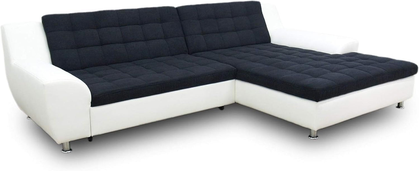 Domo Collection Morton Corner Sofa L-Shaped with Sleep Function