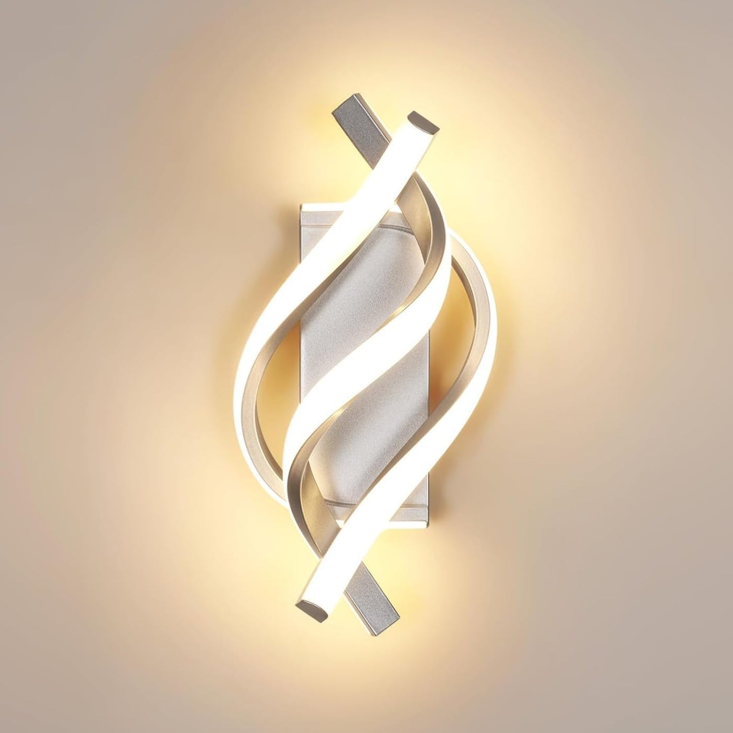 Comely Aluminium LED Wall Light Indoor Gold 22 W 2500 LM Modern Wall Light LED Wall Lighting Neutral Light 4500 K for Living Room Bedroom Hallway