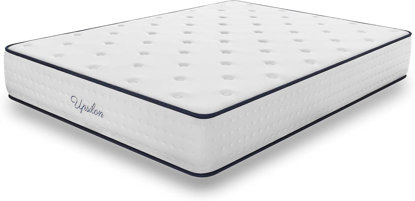 COSMOS - Mattress 180 x 200 cm Upsilon Cold Foam Mattress Hardness H2 - Oeko-Tex Certified - Latex Blue 7-Zone Mattress Height 21 cm - Made in EU