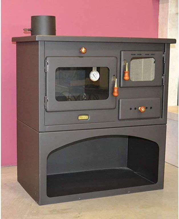 Wood Stove 10 kW Cast Iron Top Log Burner Wood Stove Prity 1