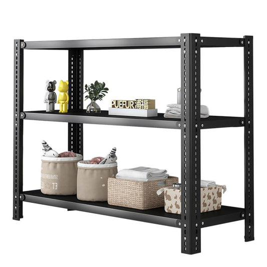 Screw Shelf Storage Rack Black 1080 kg Total Load 80 x 30 x 180 cm 6 Shelves (180 kg Base) Metal Stable