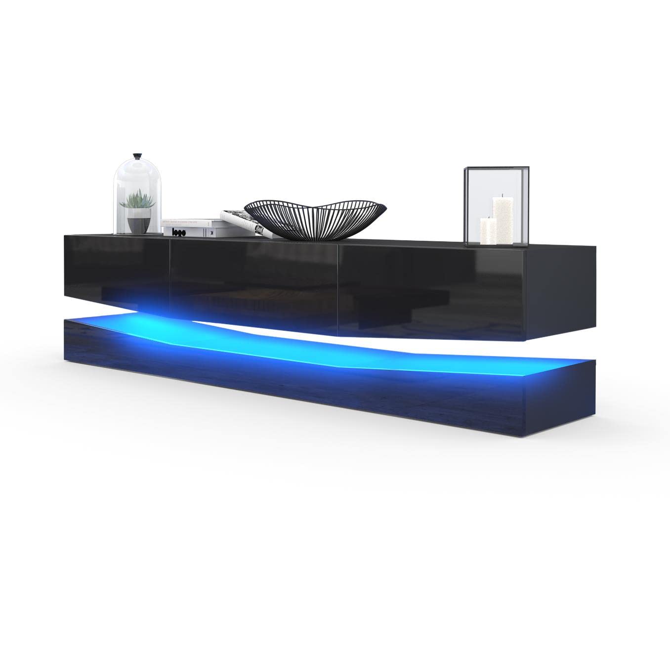 Vladon City, TV Board, Black