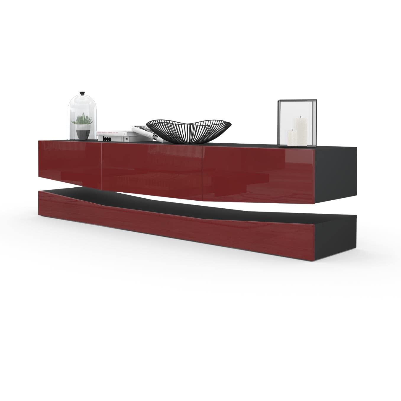 Vladon City, TV Board, Black