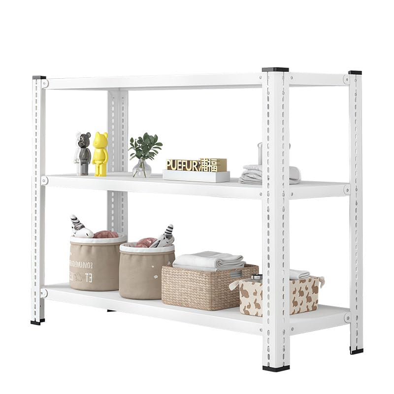Screw Shelf Storage Rack Black 1080 kg Total Load 80 x 30 x 180 cm 6 Shelves (180 kg Base) Metal Stable