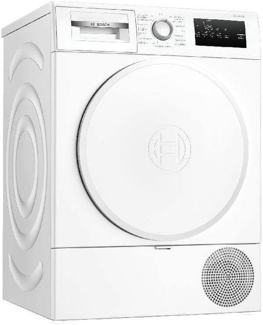 Bosch WTH83V04, Serie 4, Wärmepumpentrockner, 8 kg, AutoDry, Quick-40-Trocknen, Nachlegefunktion, Sensitive-Drying-System, Anti Vibration Design, 63 dB, LED-Display, Touch-Control, Zeitvorwahl