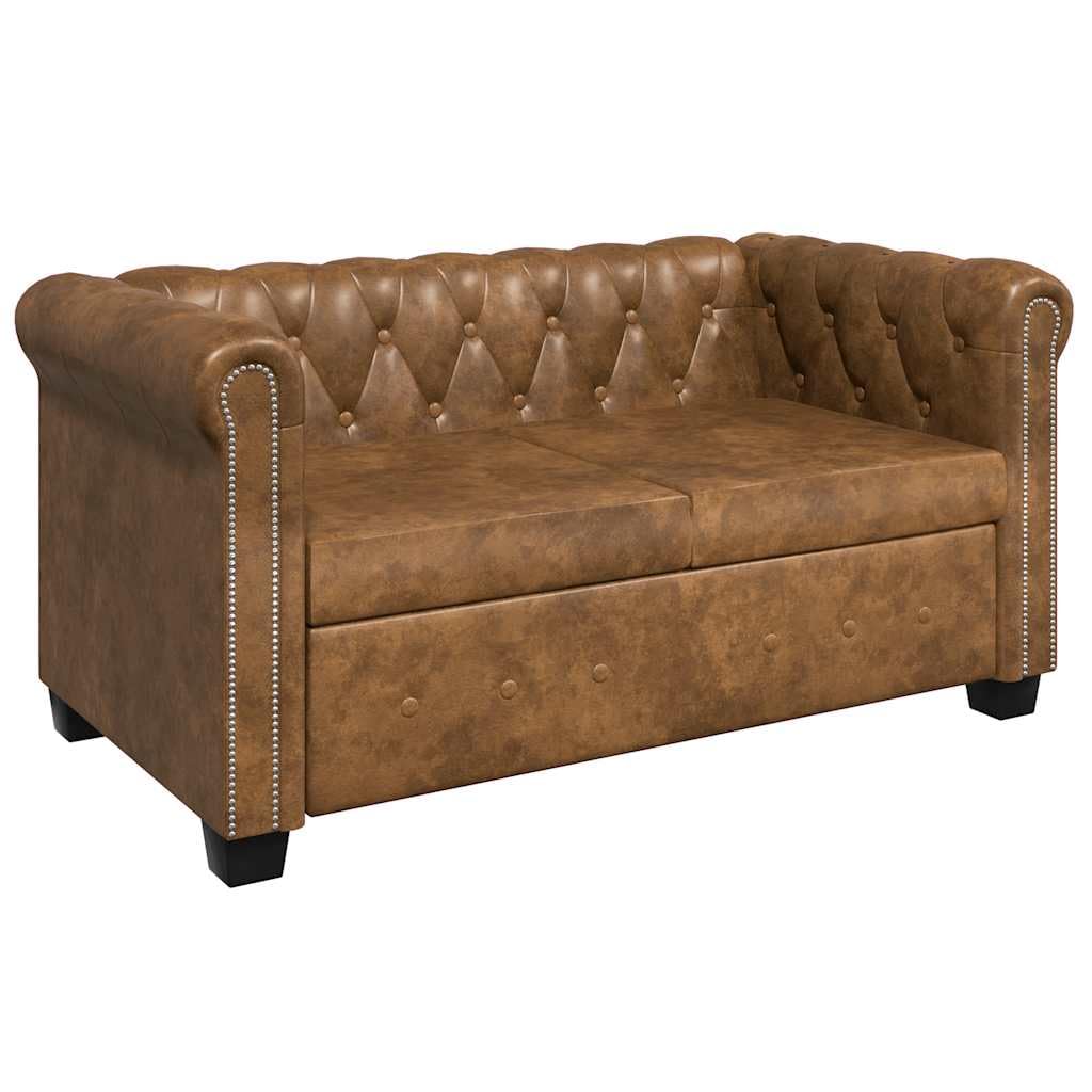 vidaXL 2/3/2+3-Seater Chesterfield Sofa / Couch - Lounge / Office Furniture - Faux Leather