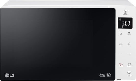 LG MH6535GDS Microwave with Grill and Smart Inverter, 25 L, 1000W Microwave, 900W Grill, Automatic Programs, Easy Clean, Black