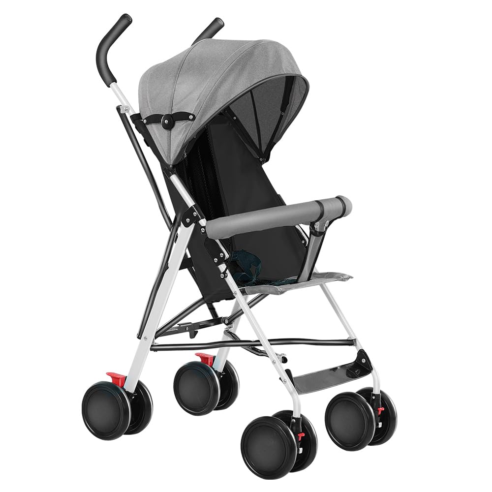 Kindersportwagen,Zusammenklappbarer Kinderwagen,leicht modern klein Buggy mit Liegeposition,Liegefunktion,Ultraleicht (nur 4.5 kg),ideal für Reisen,bis 60 kg (Blau, 45 x 67 x 100cm)