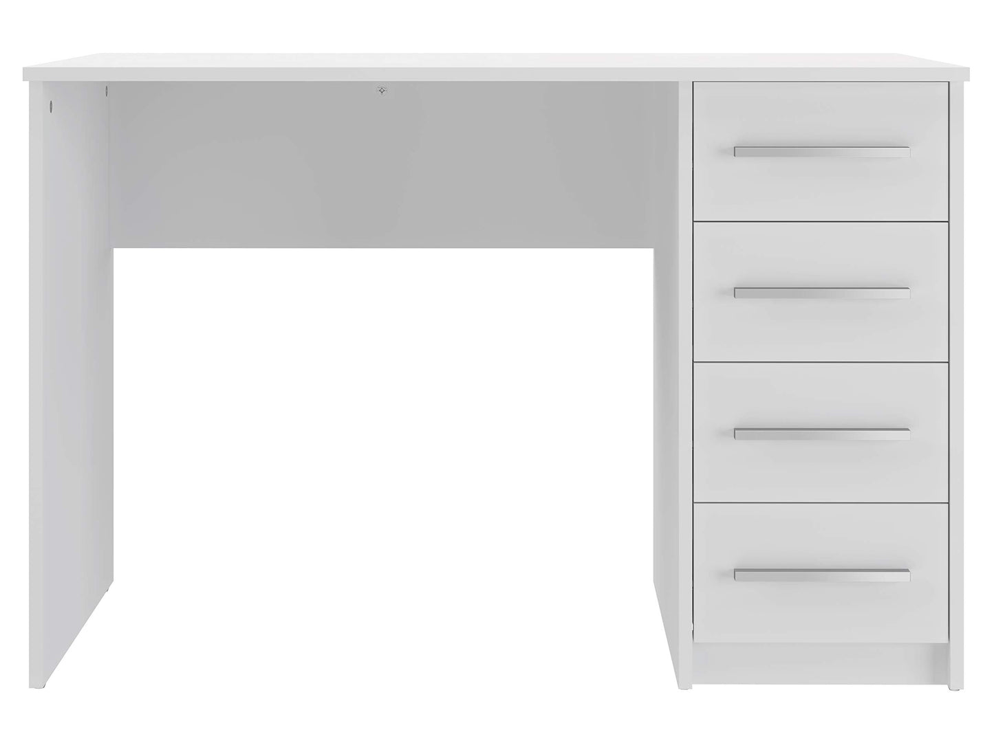 Amazon brand - Movian Idro modern desk, computer desk with 3 drawers, 56 x 110 x 73.5, white