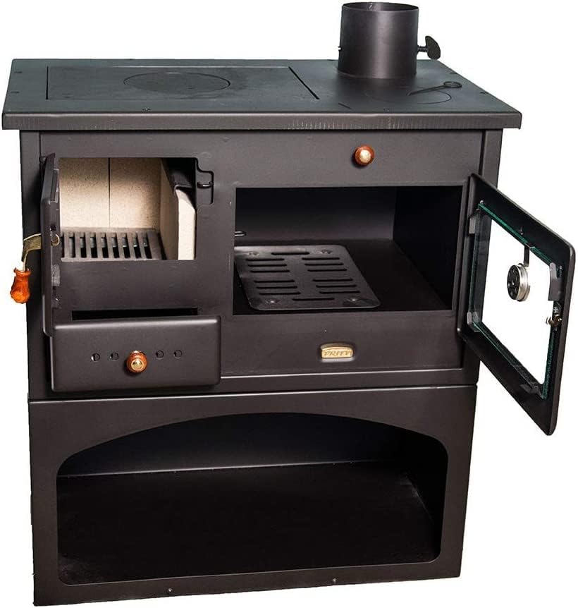 Wood Stove 10 kW Cast Iron Top Log Burner Wood Stove Prity 1