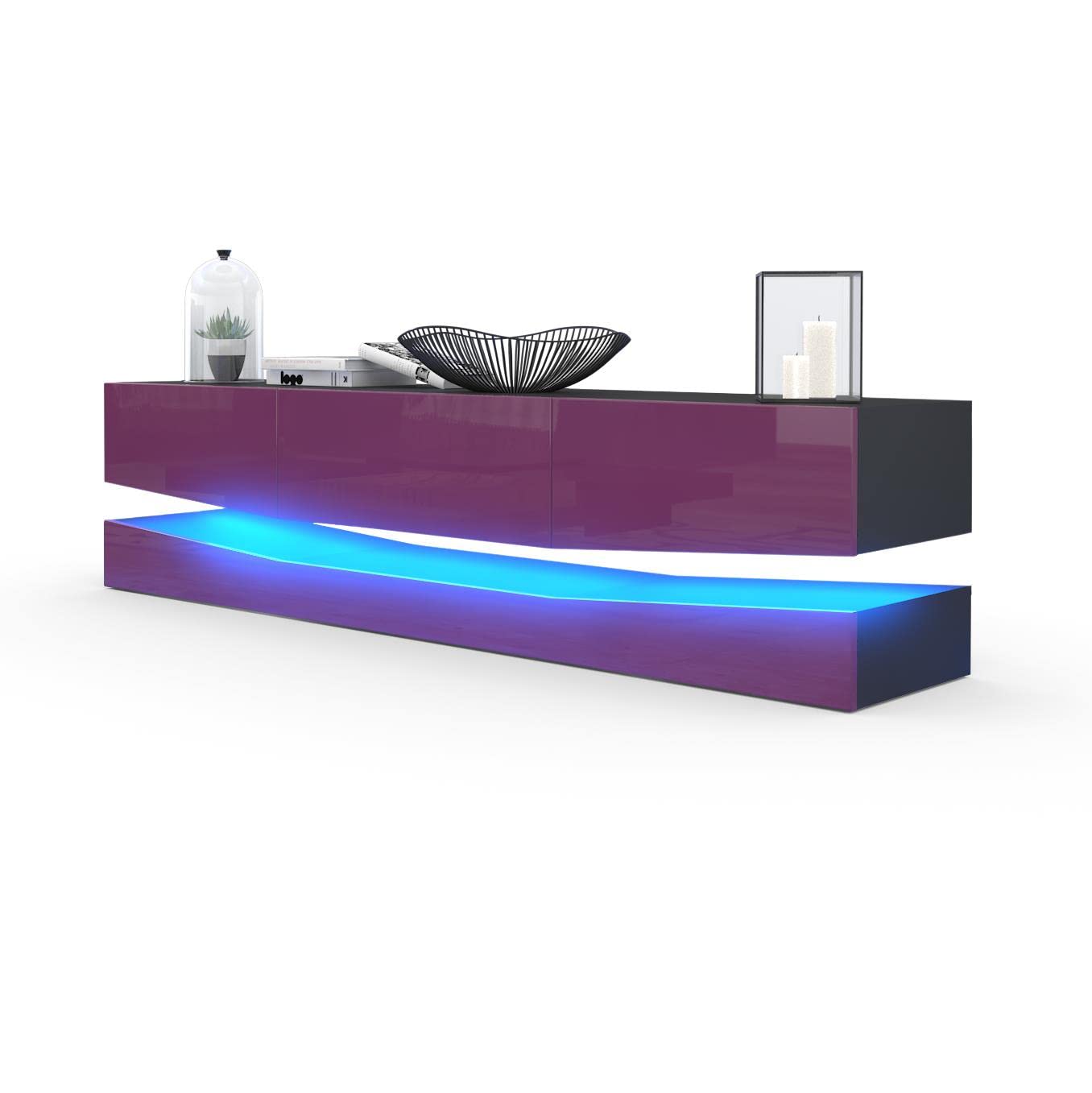 Vladon City, TV Board, Black