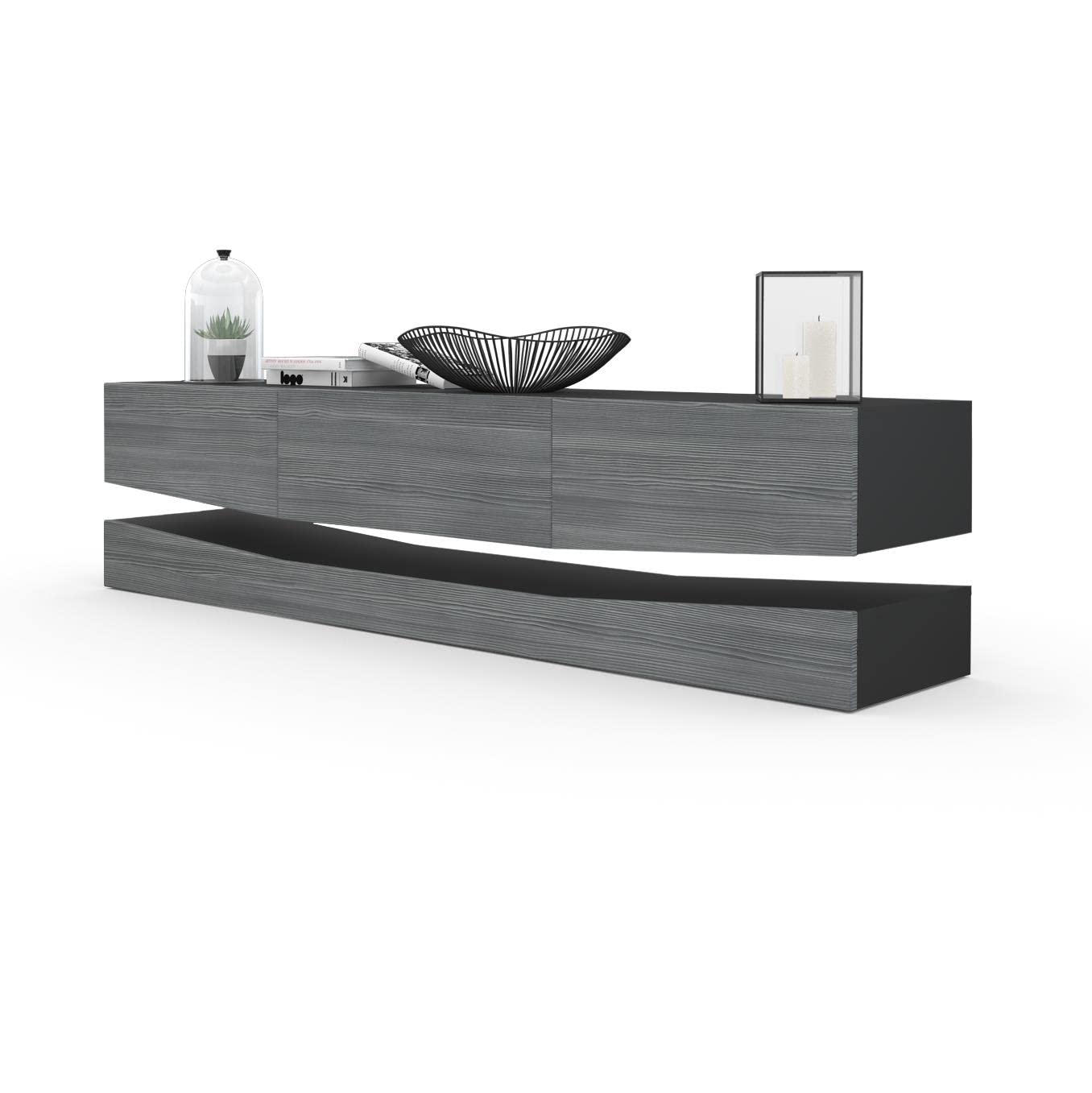 Vladon City, TV Board, Black