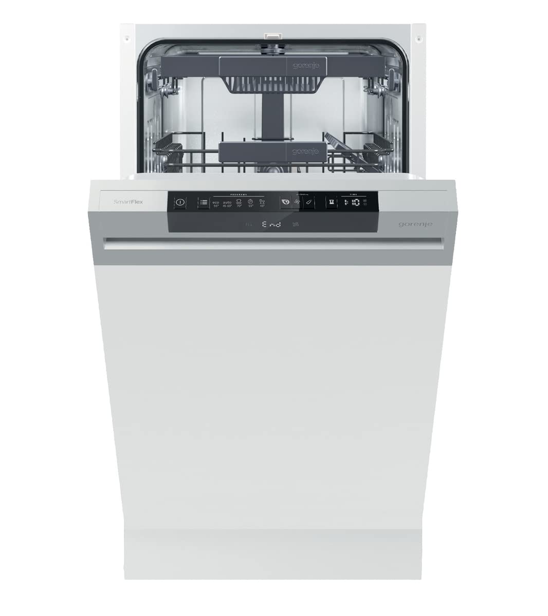 Gorenje GV 520 E10 Fully Integrated Dishwasher, 45 cm, 11 Place Settings, 3 Baskets, 5 Programmes, Height-Adjustable Top Basket, Complete Overflow Protection