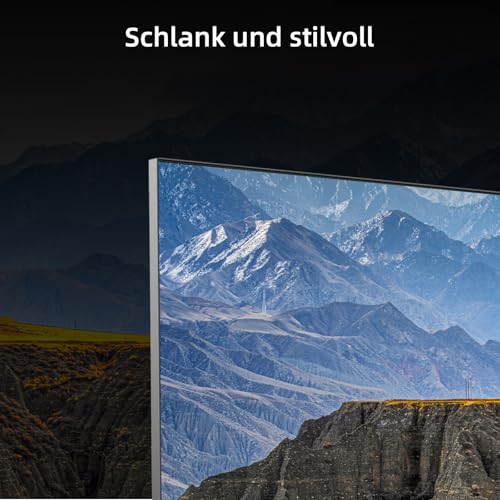 CHIQ L40FT 40 Zoll, Full HD, (100 cm) Smart Fernseher, HDR10, Dolby Audio & DBX-tv, Triple Tuner DVB-C/T2/S2, Integrierter Chromecast, Metall Randlos Design