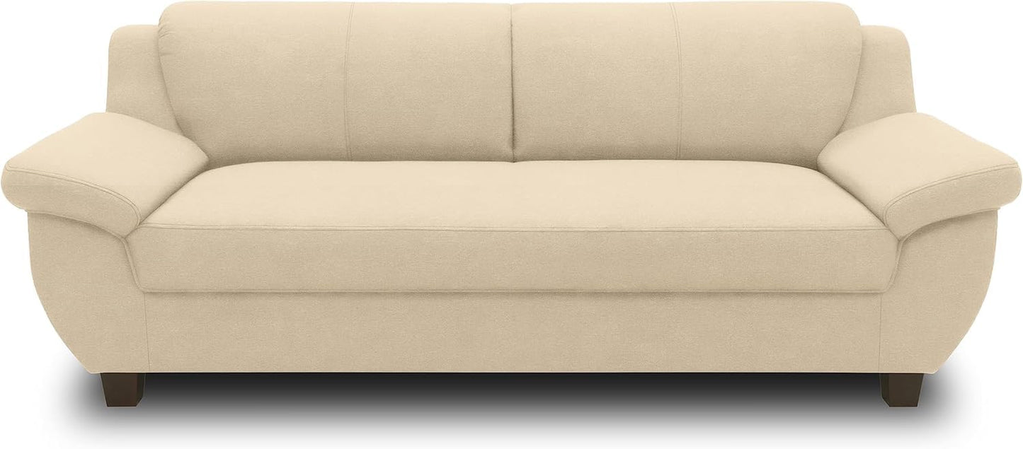 DOMO. collection Panama 3-Seater Sofa 3-Seater Couch Set 3-2-1 Anthracite 207 cm