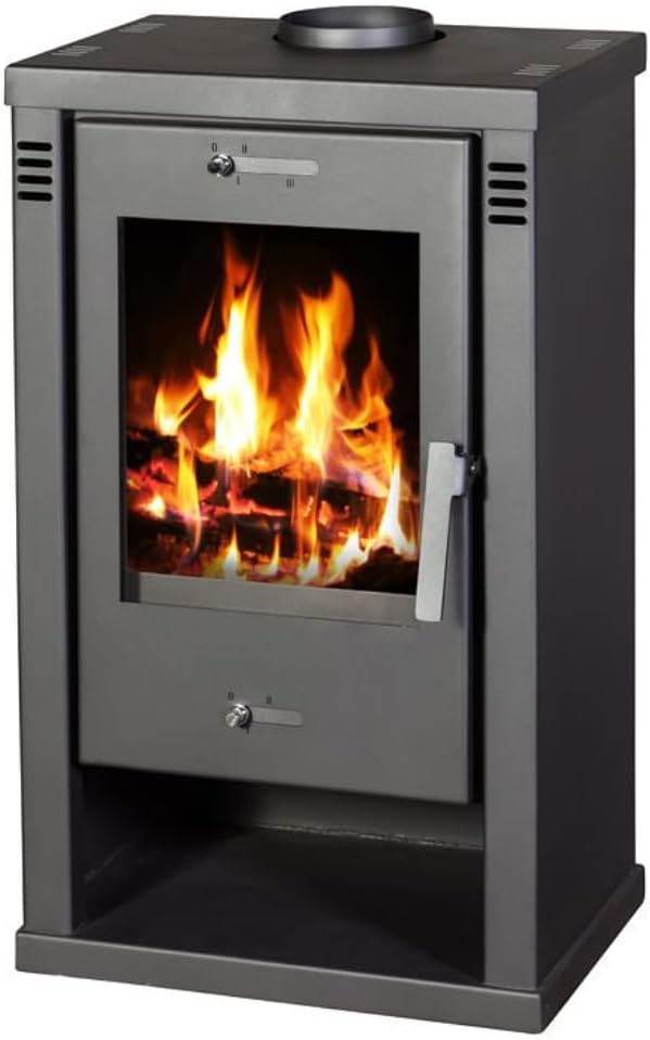 BALKAN ENERGY Talon Wood Stove 7 kW Wood Stove with Wood Compartment Recess