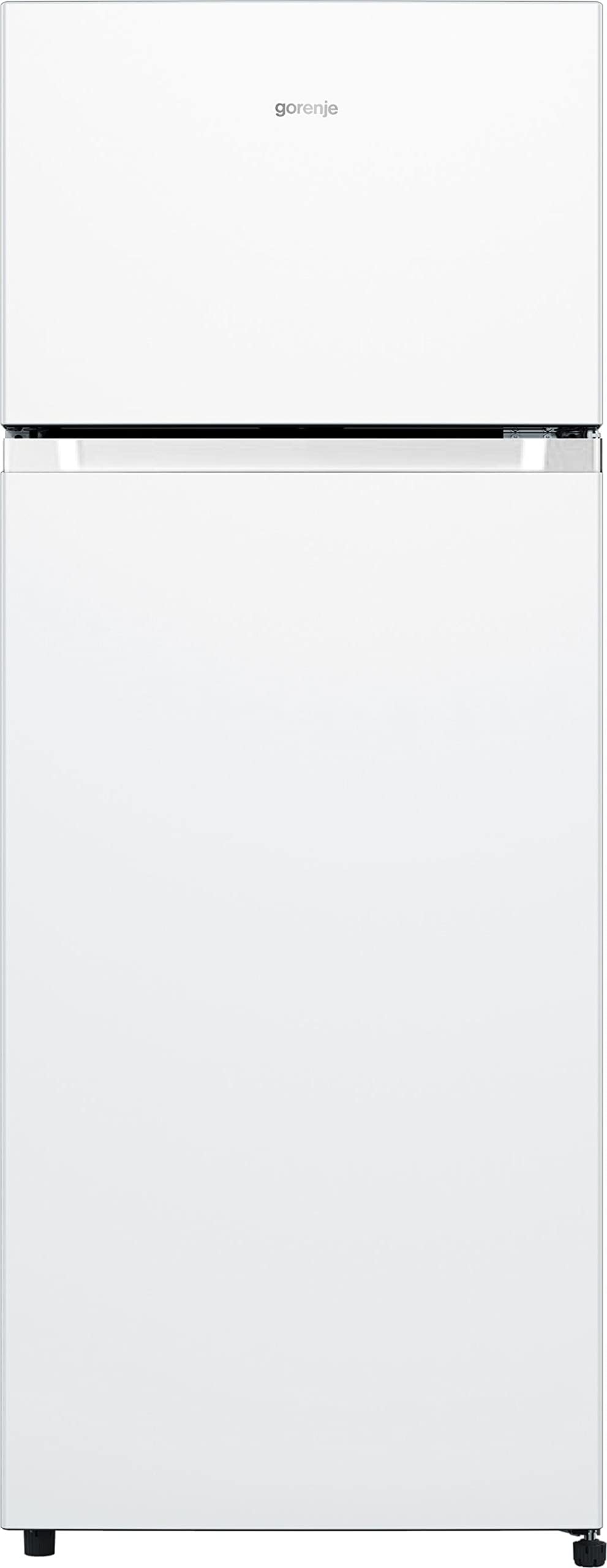 Gorenje RF4142PW4 Double Door Fridge with Freezer Top 165 Litre Cooler, 41 Litre Freezer Compartment, LED Interior Lighting, Energy Efficiency Class E, 143.6 cm x 55 cm, White