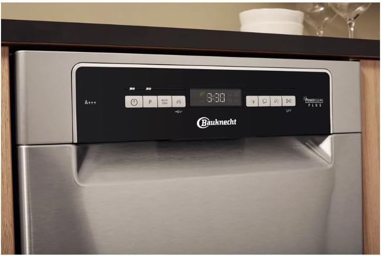Bauknecht BSUO 3O33 PF X Undermount Dishwasher 45 cm / 10 Place Settings / PowerClean / ActiveDry / Cutlery Drawer / Hygiene Program