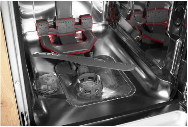 Bauknecht BSUO 3O33 PF X Undermount Dishwasher 45 cm / 10 Place Settings / PowerClean / ActiveDry / Cutlery Drawer / Hygiene Program