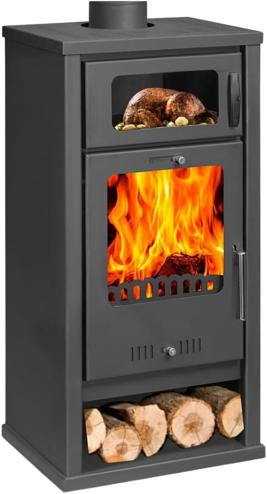 BALKAN ENERGY Troy Wood Stove with Oven 7.8 kW