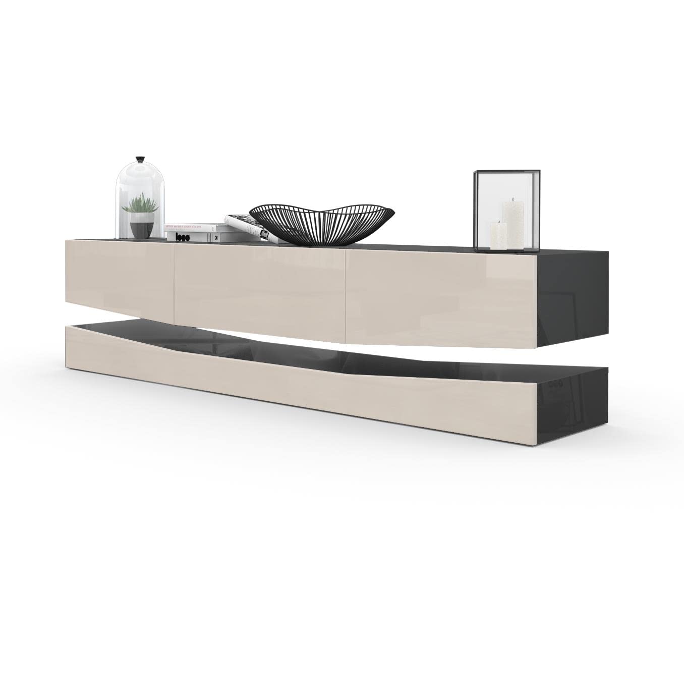 Vladon City, TV Board, Black