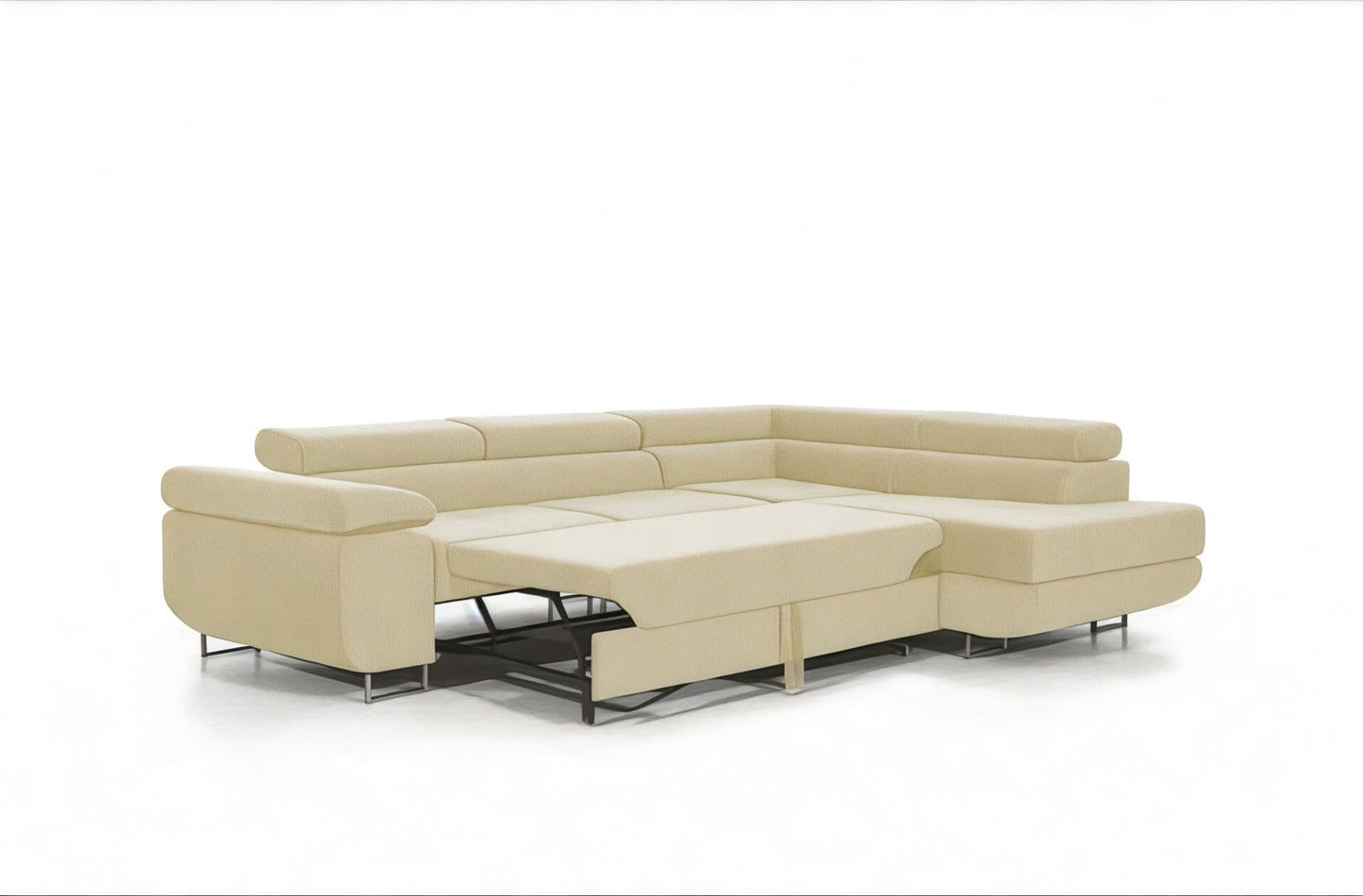 COMFORTINO FURNITURE Pasti L-Shaped Corner Sofa with Sleep Function