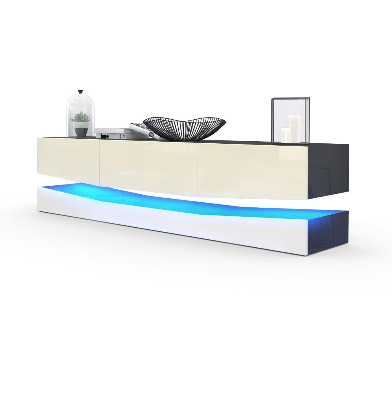 Vladon City, TV Board, Black