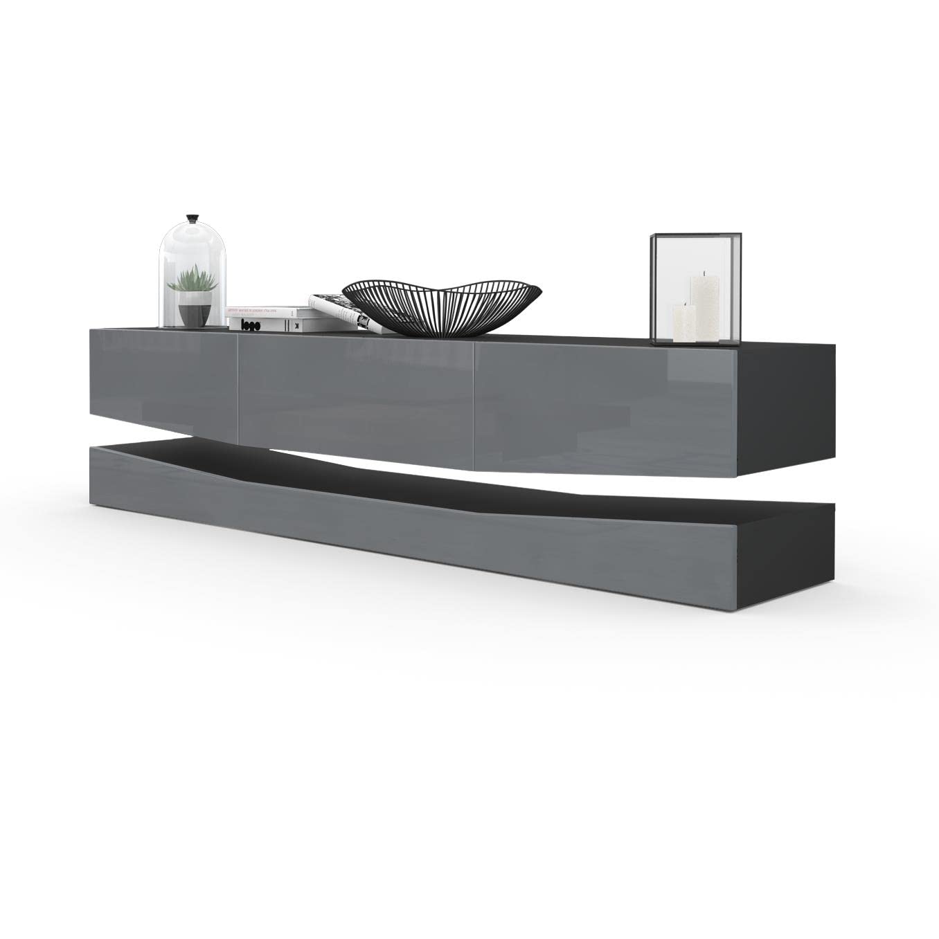 Vladon City, TV Board, Black