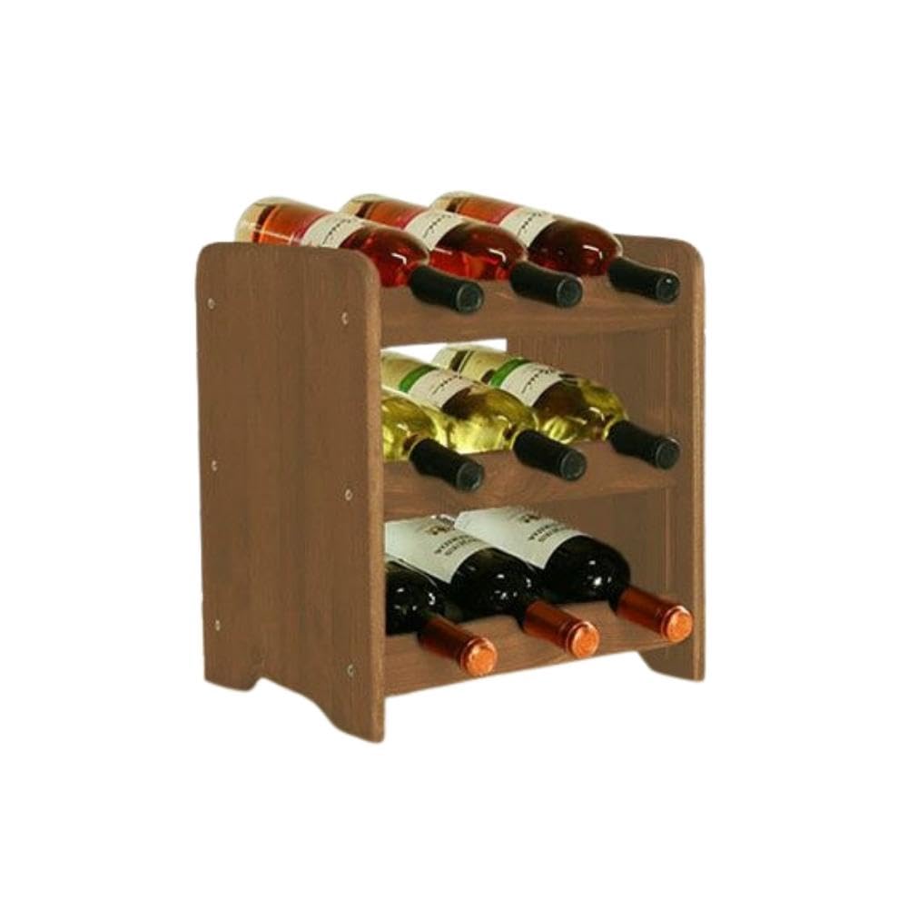 PROREGAL Weinregal PINOTWINE C | HxBxT 87,2x63,2x26,5cm | 42 Flaschen | Massives Kiefernholz | Natur unbehandelt | Weinhalter Weinständer Flaschenständer Flaschenregal Holzregal