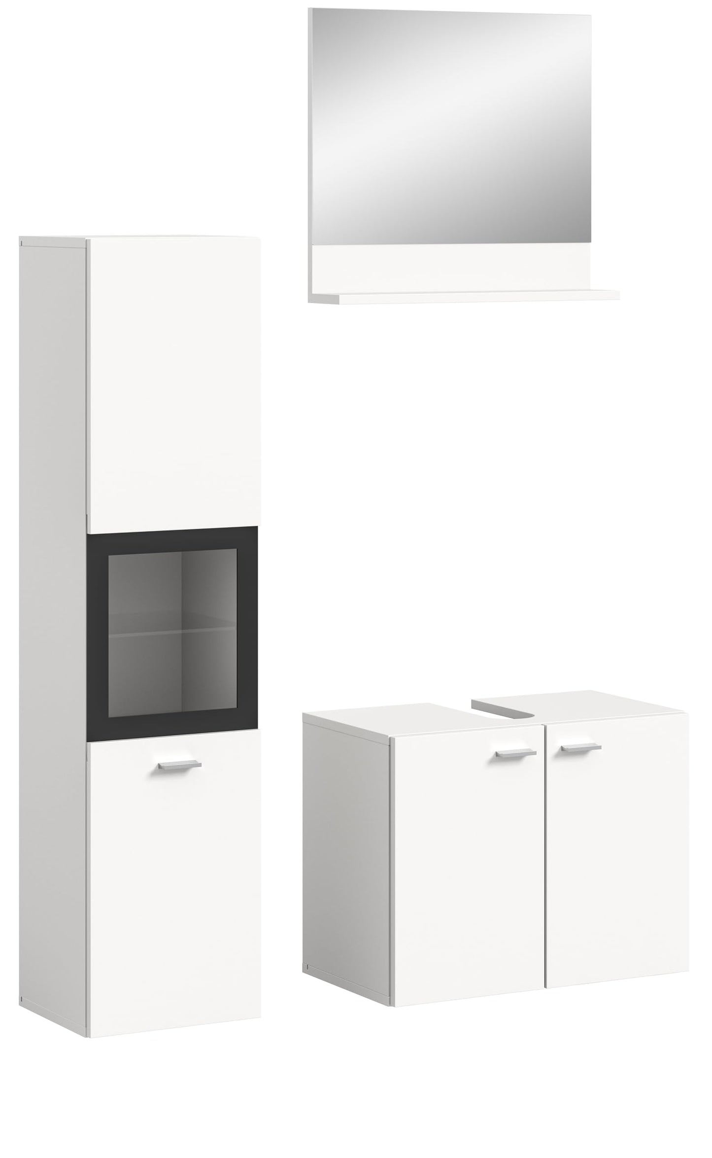 Boston Bathroom Cabinet, Standing Wall Cabinet, Hanging Cabinet, Wall Cabinet, Sonoma Oak Wood, Approx. 30 x 80 x 29 cm, Floor Standing/Hanging Mountable