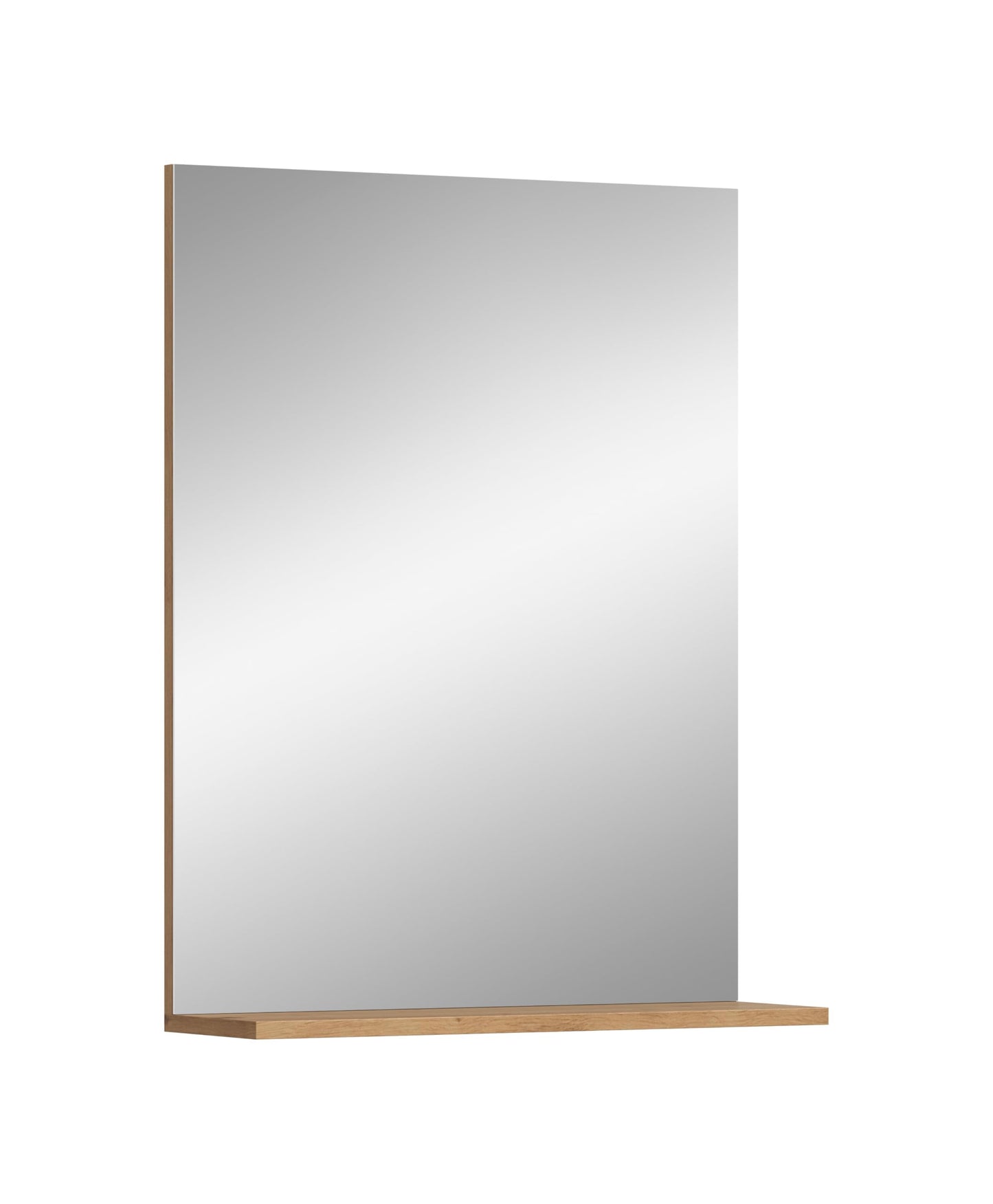 Badezimmer Scout X06B2723 Wall-Mounted Cupboard Wide Cabinet in Front White High Gloss Body Smoke Silver Nb. Approx. 74 x 79 x 24 cm