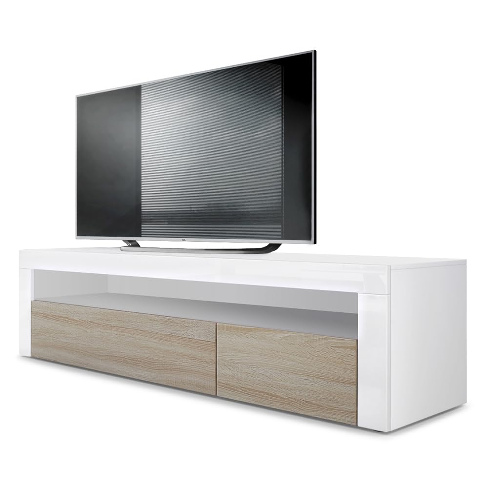 Vladon Valencia Chest of Drawers Sideboard White