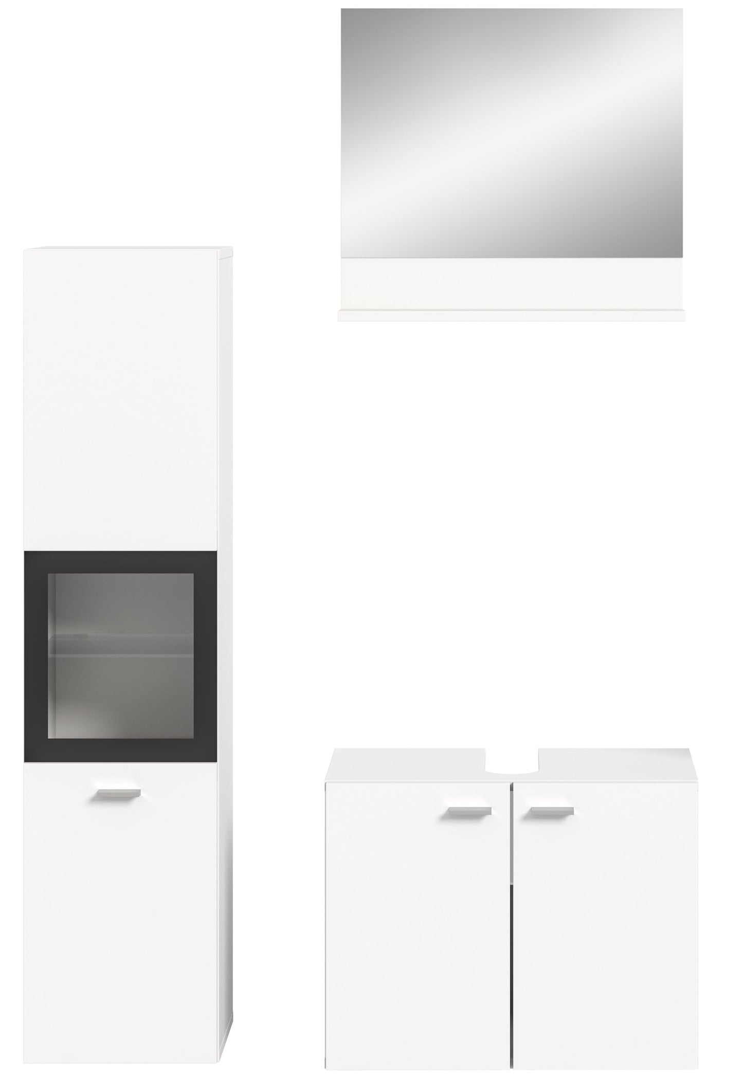 Boston Bathroom Cabinet, Standing Wall Cabinet, Hanging Cabinet, Wall Cabinet, Sonoma Oak Wood, Approx. 30 x 80 x 29 cm, Floor Standing/Hanging Mountable