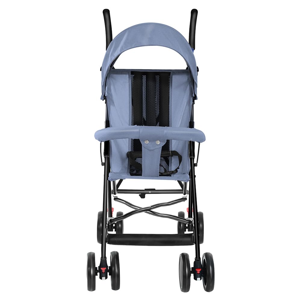 Kindersportwagen,Zusammenklappbarer Kinderwagen,leicht modern klein Buggy mit Liegeposition,Liegefunktion,Ultraleicht (nur 4.5 kg),ideal für Reisen,bis 60 kg (Blau, 45 x 67 x 100cm)