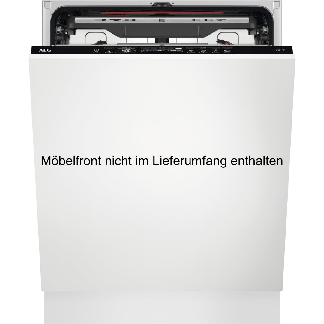 AEG Fully Integrated Dishwasher 60 cm, Dishwasher Series 7000: with Glass Protection, Energy Class A, Cutlery Drawer, Personalised Time Control, Quiet 41 dB, ComfortRails, Water Stop, FSE7676AP