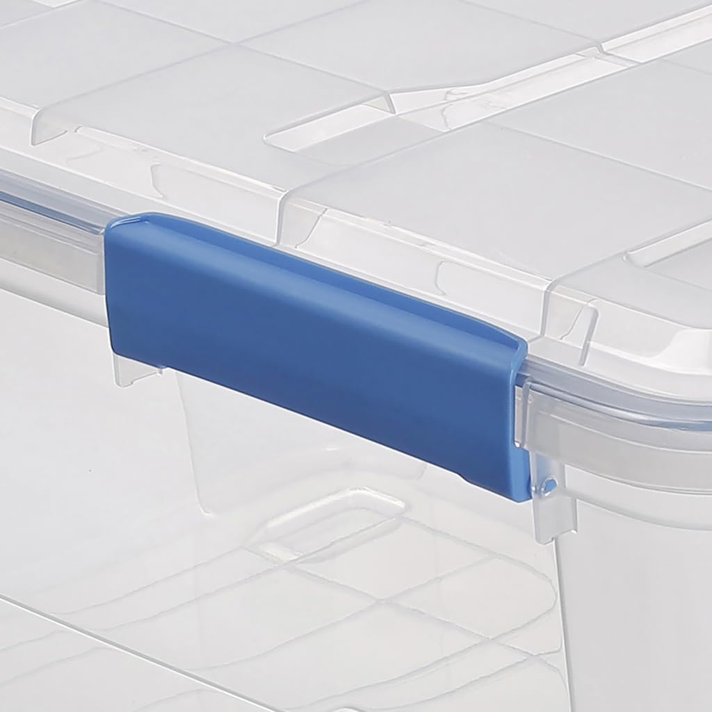 Kreher® Waterproof Storage Box with Lid and Silicone Seal (IP67) Made of Durable Plastic in Various Sizes. Ideal for Wet Rooms, Basements, Garages, Camping etc. (2.50 Litres)