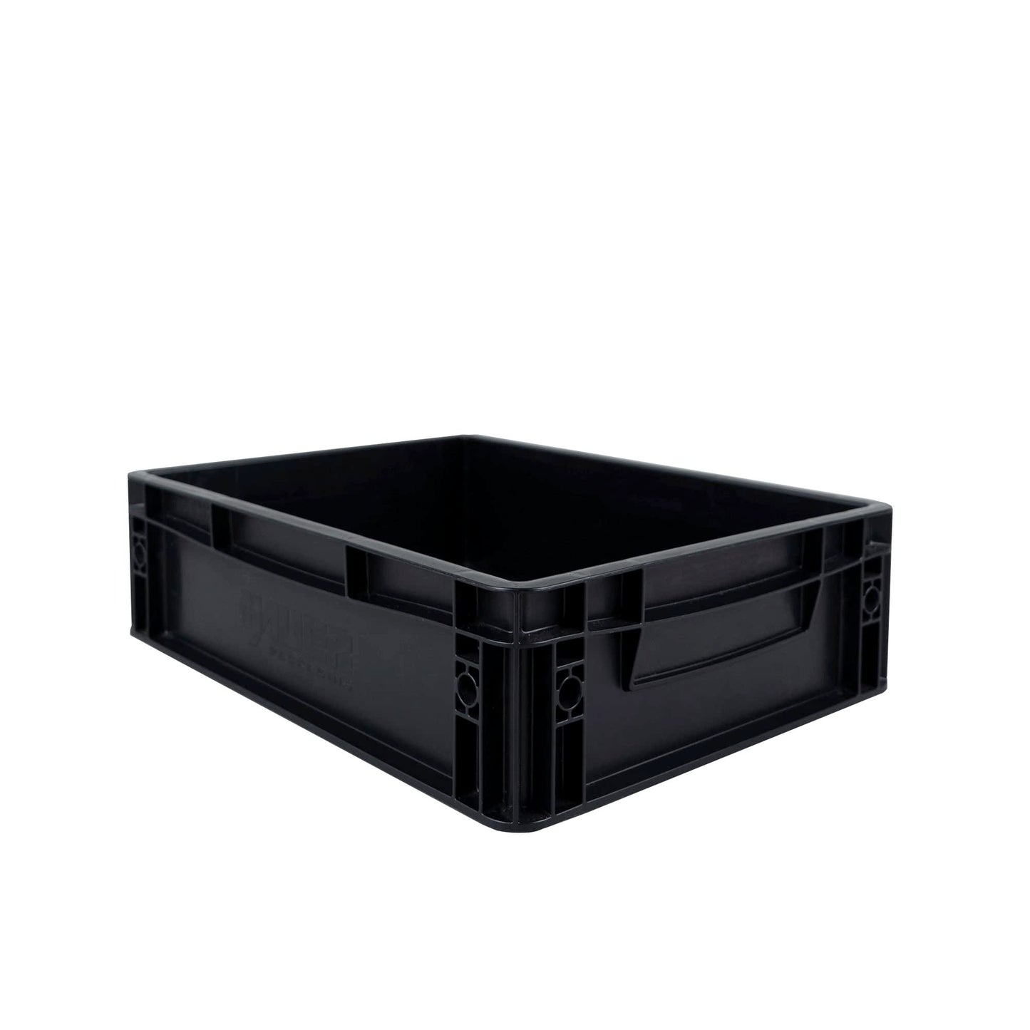 BOXIO Solo: Storage Box with Lid - Eurobox 40 x 30 x 28 cm - Perfect Plastic Box Transport Box Made of Plastic for Camping, Boat, Cellar or Garden - Stackable with Other Euro Boxes