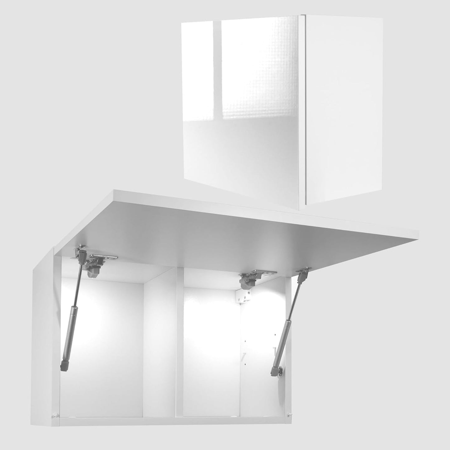 Laura Bathroom Cabinet Bathroom Furniture Folding Bathroom Wall Cabinet Telescopic Opening Matt White Dimensions 39 x 120 x 23 cm