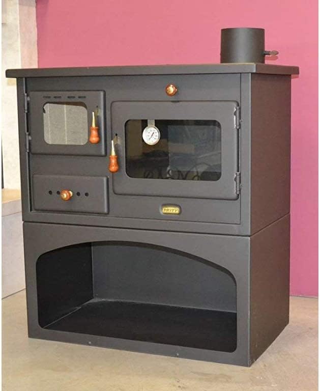 Wood Stove 10 kW Cast Iron Top Log Burner Wood Stove Prity 1