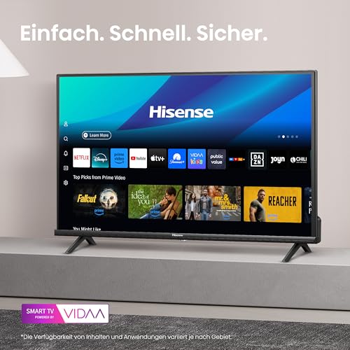 Hisense 40E4QT Fire Viewer, 40 Inches, DLED, Smart TV, Game Mode, AI Sports Mode, Dolby Audio, Dolby MS12, DTS Virtual X, HDR10, HLG, Full HD, High Contrast, Noise Reduction [2025]