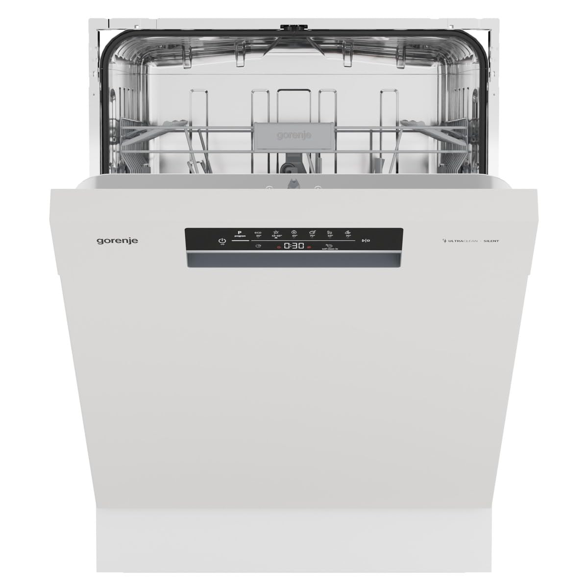 Gorenje GS643C90W Dishwasher/Freestanding/60 Width/16 Place Settings/6 Programmes/TotalDry/Total AquaStop/MultiClack/FlexUse/Intensive Programme/Crystal Glass/Energy Efficiency: C/Dimensions (H x W x