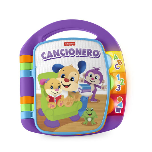 Fisher-Price Learning Fun, Songbook, Baby Music Book, Music Toy for Babies, Electronic Children's Book, from 6 Months, German Version, CDH40