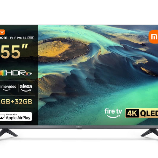 Xiaomi TV F Pro 43 2026 QLED TV 43 Inch (101 cm), 4K Ultra HD, Fire TV, Dolby Audio, DTS:X, HDR10+, 60Hz, Quad A55 Processor, Smart TV, 360° Bluetooth Remote Control